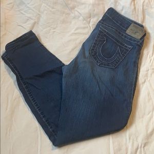 True Religion dark wash skinny jeans